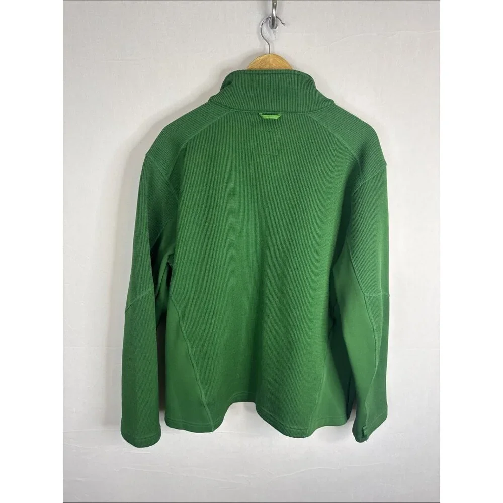 The North Face Green Knit Fleece Full‎ Zip Jacket Men’s L